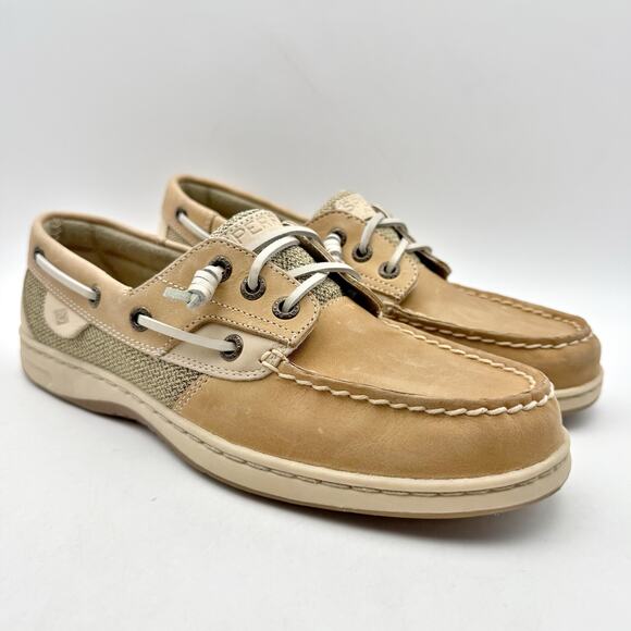 Sperry Womens Rosefish Boat Shoes US 8.5 EU 39.5 Brown Cognac Nubuck Leather NIB - Picture 5 of 13
